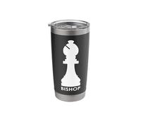 Vintage Bishop Chess Piece | Chess Lover Stainless Steel Insulated Tumbler