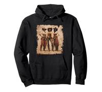 Vintage Black African American Cowgirl Western Country Rodeo Pullover Hoodie