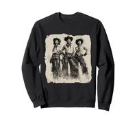 Vintage Black African American Cowgirl Western Country Rodeo Sweatshirt