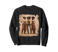 Vintage Black African American Cowgirl Western Country Rodeo Sweatshirt