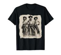 Vintage Black African American Cowgirl Western Country Rodeo T-Shirt