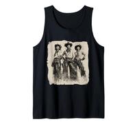 Vintage Black African American Cowgirl Western Country Rodeo Tank Top