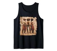 Vintage Black African American Cowgirl Western Country Rodeo Tank Top