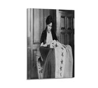 Vintage Black And White Historical Photos of Feminism - Sewing Suffrage Flag Poster Decorative Painting Canvas Wall Posters And Art Picture Print Modern Family Bedroom Decor Posters 12x18inch(30x45cm)