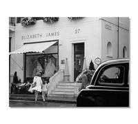Vintage Black And White Wall Art Elizabeth James Movie Poster Home Room Wall Decor-Museum Quality Photo Art Canvas Prints Pictures For Bathroom Bedroom Decor