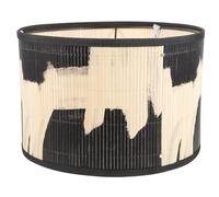 Vintage Black Bamboo Pendant Lamp Shade with 30cm Hole, Decorative