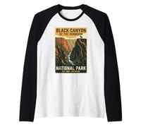 Vintage Black Canyon of the Gunnison National Park Colorado Raglan Baseball Tee