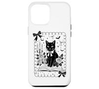 Vintage Black Cat Rading Book Read Lover Cat Owner Reader Case for iPhone 12 Pro Max