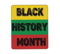 Vintage Black History Month Flag Desk Mat With Stitched Edges Mouse Pad Portable Mouse Mat For Travel Gaming Home 25X30Cm