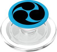 Vintage Black Kobayakawa Japan Mon Vector Art PopSockets PopGrip for MagSafe