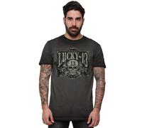 Vintage Black Lucky 13 Lucky 13 Tombstone T-Shirt Size M