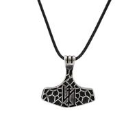 Vintage Black Nordic Viking Thor Hammer Pendant For Men Vikings Rune Necklaces Scandinavian Amulet Jewelry Gifts