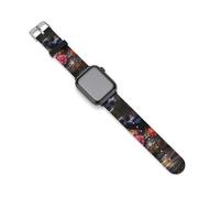 Vintage Black Raven Crow Silicone Watch Strap 38mm 40mm 42mm 44mm Quick Release Compatible with IWatch Series 10 9 Ultra 8 7 6 5 4 3 2 1 SE