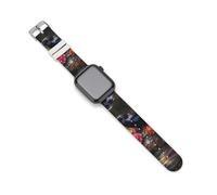 Vintage Black Raven Crow Silicone Watch Strap 38mm 40mm 42mm 44mm Quick Release Compatible with IWatch Series 10 9 Ultra 8 7 6 5 4 3 2 1 SE