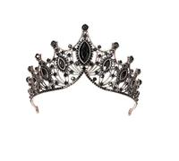 Vintage Black Rhinestone Crown for Women | Tiara Crystal Wedding Hair Accessories Women Headband Princess Head Jewelry