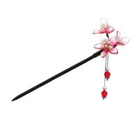 Vintage Black Wood Crystal Hair Stick for Women DIY Hairstyle