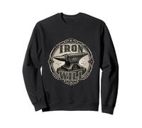Vintage Blacksmith Strength Forge Illustration Sweatshirt