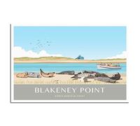Vintage Blakeney Point North Norfolk Travel Poster Decorative Posters Modern Bedroom Canvas Art Poster Picture Painting Posters Wall Decor Art Gift