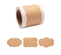 Vintage Blank Label Stickers 300 Piece Pack for Crafting, Organizing, and Personalizing Containers (1)