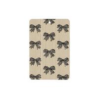 Vintage Blck Bows Pattern On Beige Car Air Fresheners 4 Pcs Hanging Scented Cards Fragrance Scented Cards For Car Aromatherapy Tablets