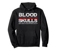 Vintage Blood For The Blood God Skulls For The Skull Throne Pullover Hoodie