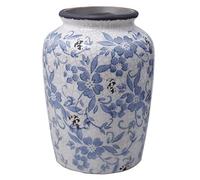 Vintage Blue and White Vase Porcelain Flower Vase Ceramic for Home Christmas Decor Rustic