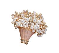 Vintage Blue Drip Oil Flower Brooch Lightweight Alloy Jewellery with Secure Clasp for Weddings and Daily Wear Clasp Enamel Flower Jewellery, one size, As described