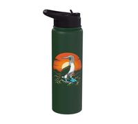 Vintage Blue-Footed Booby Blue Feet Bird Stainless Steel Insulated Water Bottle