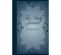 Vintage Blue Study Journal | Aesthetic Study Planner for Students to Track Courses, Grades, and Academic Goals | 6x9”, 150 Pages