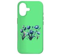 Vintage Blue Tulips Flower Blossoms Delight Florist Gardener Case for iPhone 17