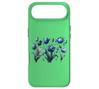 Vintage Blue Tulips Flower Blossoms Delight Florist Gardener Case for iPhone Air
