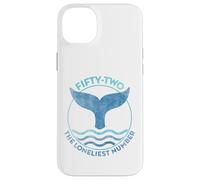 Vintage Blue Wave with Fin and 52 Lonely Whale Design Case for iPhone 14 Plus
