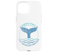Vintage Blue Wave with Fin and 52 Lonely Whale Design Case for iPhone 15