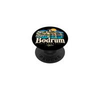 Vintage Bodrum Turkey Travel Souvenir Landmark Gift PopSockets Adhesive PopGrip