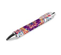 Vintage Boho Mandala Retractable Ballpoint Pen Black Ink Ball Point Pen Work Pens 1 PCS