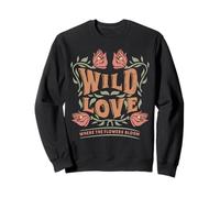 Vintage Boho Wildflower Wild Love Where the Flowers Bloom Sweatshirt
