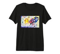 Vintage Bold Yellow Red Blue Geometric Abstract Artwork Premium T-Shirt