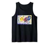 Vintage Bold Yellow Red Blue Geometric Abstract Artwork Tank Top