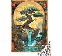 Vintage Bonsai Haven 1000 Piece Jigsaw Puzzle, 52x38cm/1000pcs, for Adults, Quiet Home Activity, Evening Leisure And Quiet Weekends