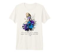 Vintage Book Quote It’s no use Going Back to Yesterday... Premium T-Shirt