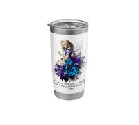Vintage Book Quote It’s no use Going Back to Yesterday... Stainless Steel Insulated Tumbler