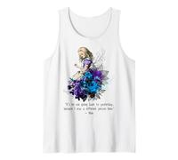 Vintage Book Quote It’s no use Going Back to Yesterday... Tank Top
