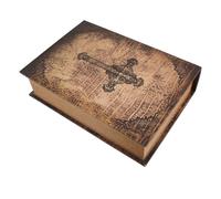 Vintage Book Shaped Wood Trinket Storage Box with Hidden Compartment | Bookshelf Decor for Living Room or Study, Discreet Storage, Conceals Valuables, Suited to Collectors