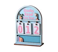 Vintage Book Sign, Rustic Wooden Display Stand, 7.08 Inch, Easy to Use Home Sign with Charming Style, Long Life Reading Counter, Study Prop with Design