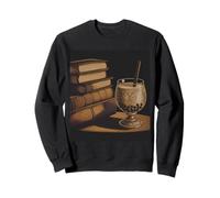 Vintage Books Boba Tea Cozy Reading Study Sweatshirt