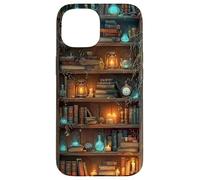Vintage Bookshelf Witchy Bookish Dark Academia Fall Case for iPhone 15
