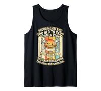 Vintage Boomer Club Too Old to Care Not My Problem Retired Tank Top