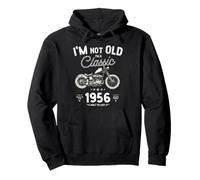 Vintage Born 1956 Motorbike Bikers Birthday, Im Not Old Pullover Hoodie