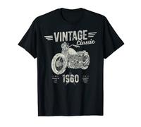 Vintage, Born 1960, Birthday, Classic Retro Motorbike T-Shirt