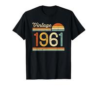 Vintage Born in 1961-64th Birthday 64 Years Old Men Women T-Shirt, Men, Black, 3X-Large
